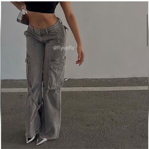 Stylish Gray Cargo Pants for Women ZARA NWT